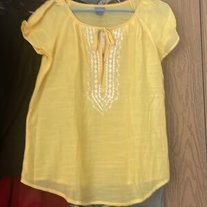 Woman Peasants Blouse Banana Cream